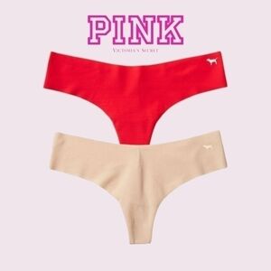 𝅺pink Victoria's Secret No Show Thong Panties Size XL